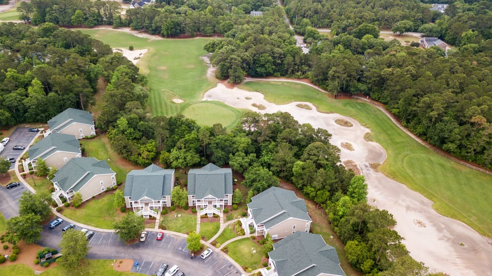 right on the golf course!