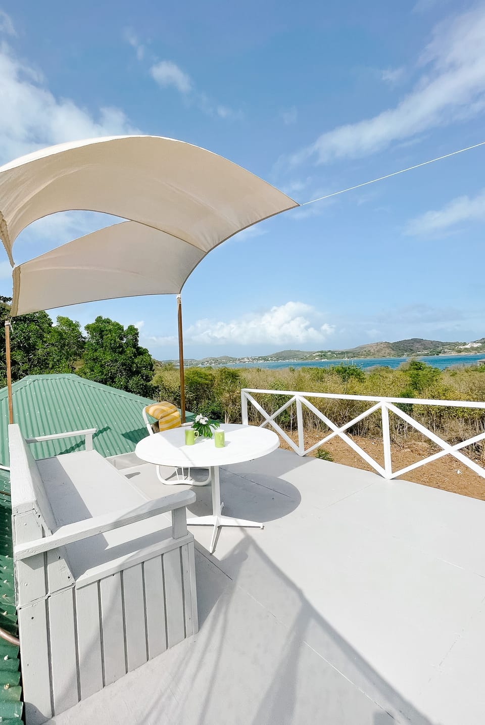 The upstairs balcony! 