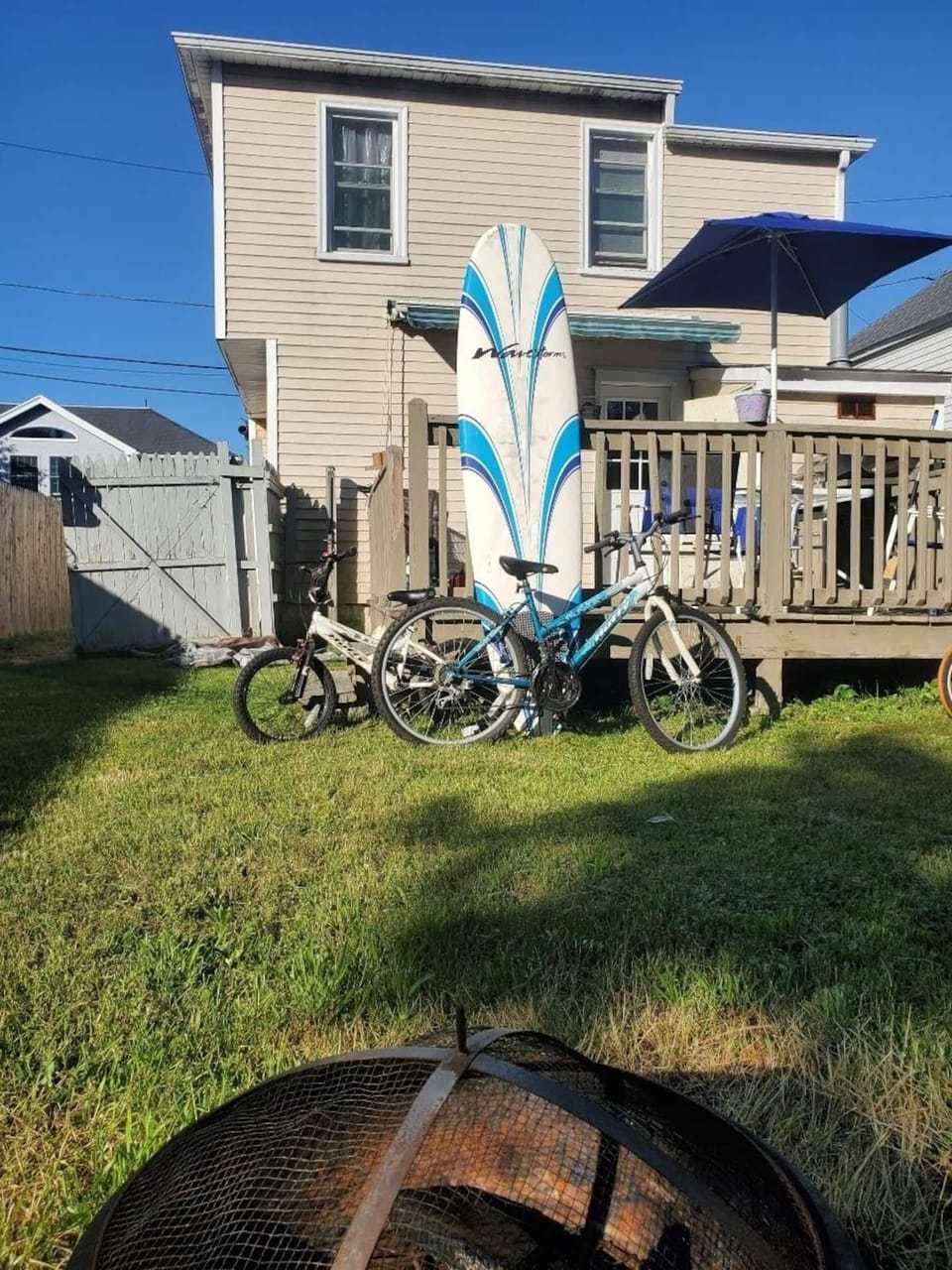 Surf board, blow-up paddle board and Kayak for your use. 