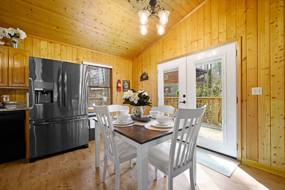 Dining table with seating for four 