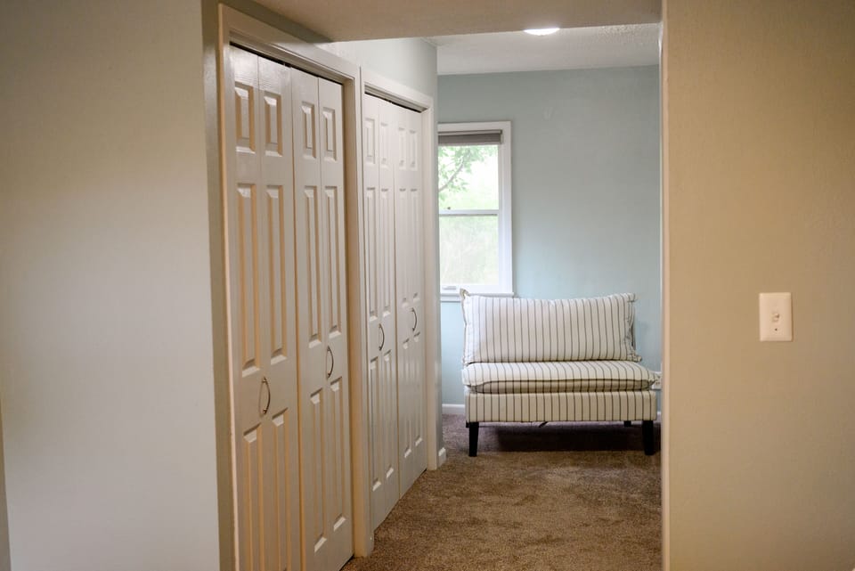 Master bedroom sitting area