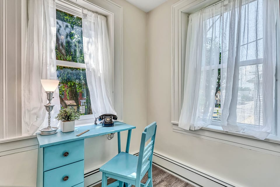 2nd Floor Office with original Busy Body used to see who is at front door.