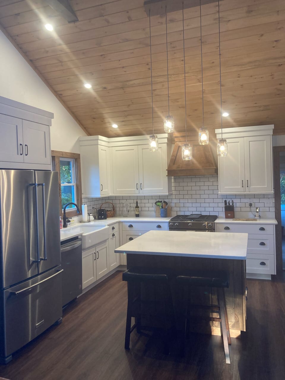 Beautifully renovated farmhouse kitchen!