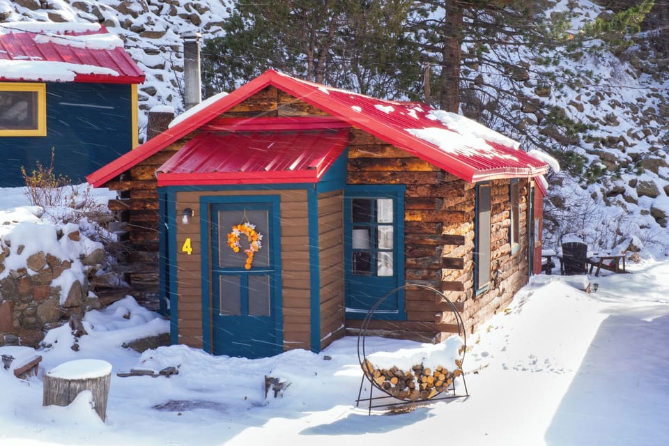 Welcome to your cozy winter escape from the hustle and bustle — Raymond Store Cabins