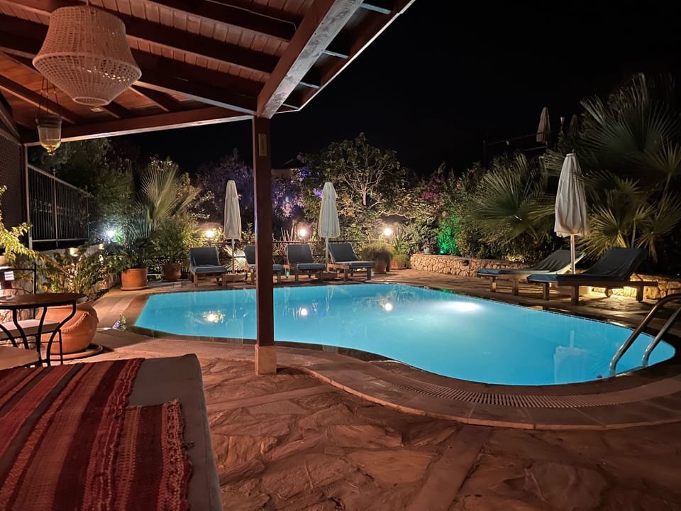 Terrace after sunset
