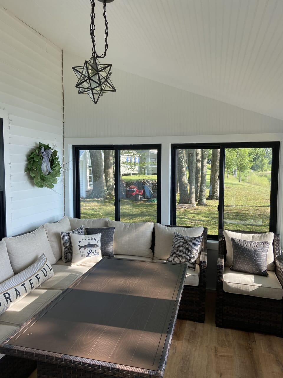 Enclosed sunroom 