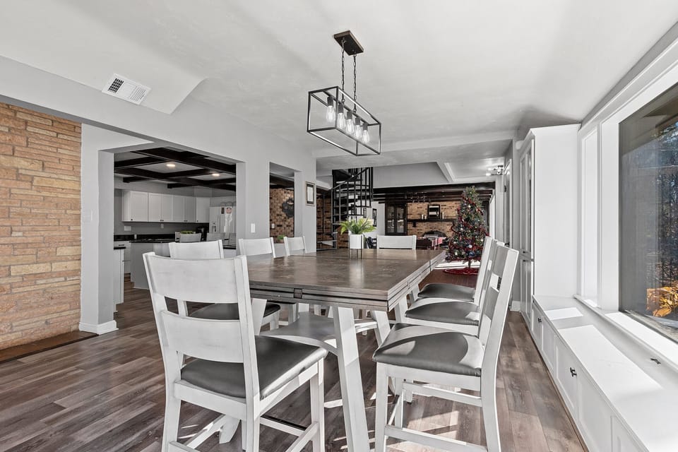 Gather and dine in comfort with our kitchen's elegant seating, where every meal becomes a shared joy.
