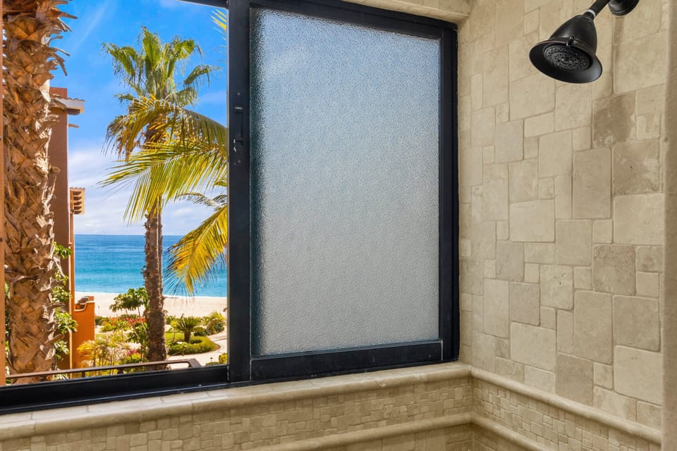 Ocean view from the guest bathroom