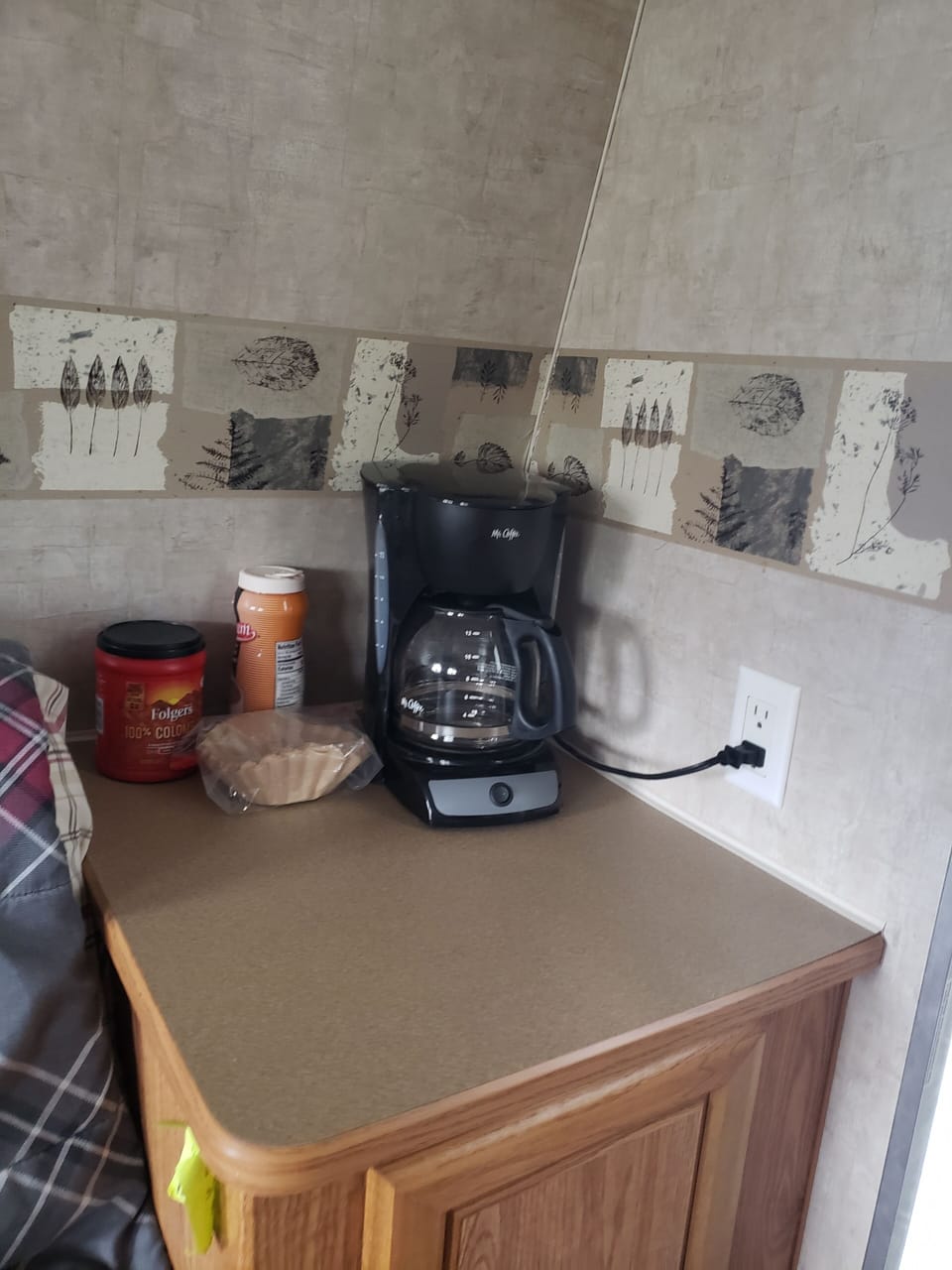 Coffee corner with hot chocolate and tea added