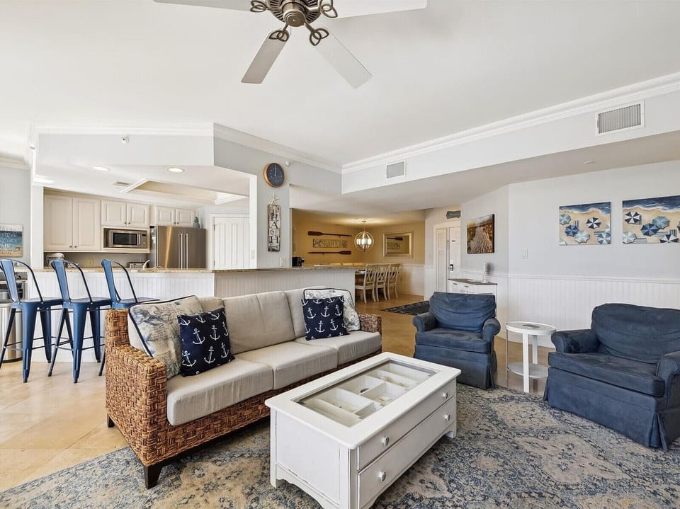 Living Room, Kitchen and Dining Area at 103 Windsor Place