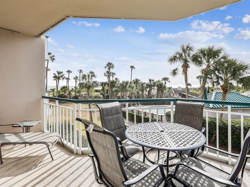 Private Balcony with Ocean Views at 4110 Windsor Court North