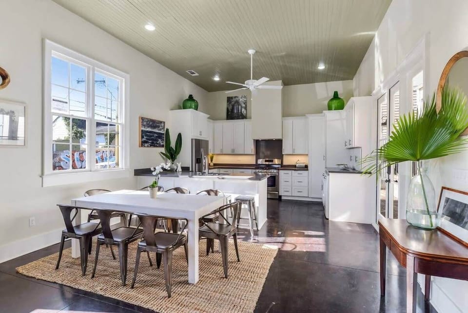 Spacious dining area