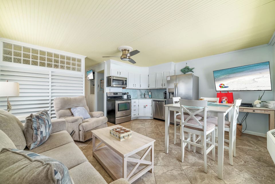 Living and dining and kitchen