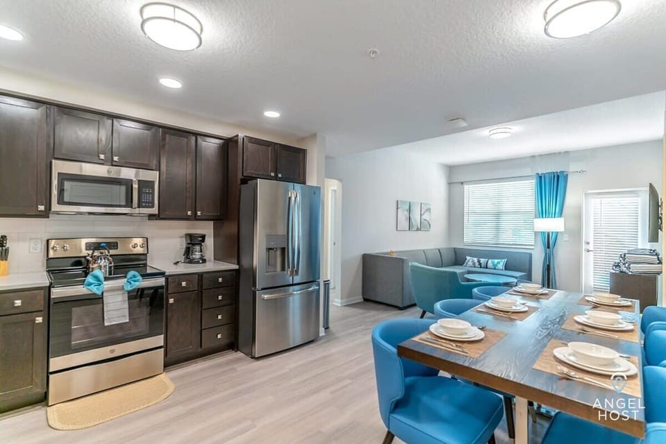 Beautiful hardwood flooring throughout the condo.