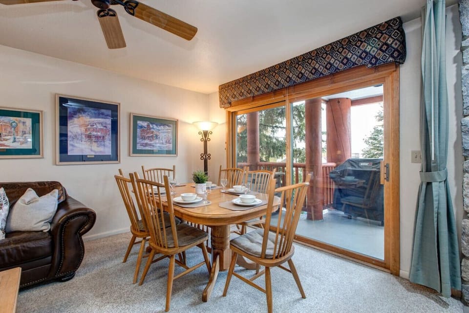 Spacious dining area with room for everyone
