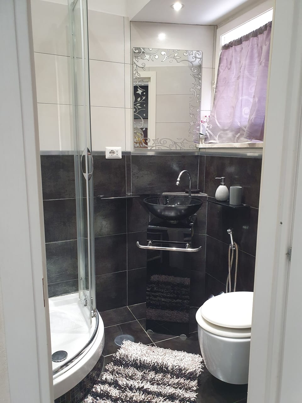 Bagno Privato in Camera con WC, Lavandino e una Doccia Spaziosa.