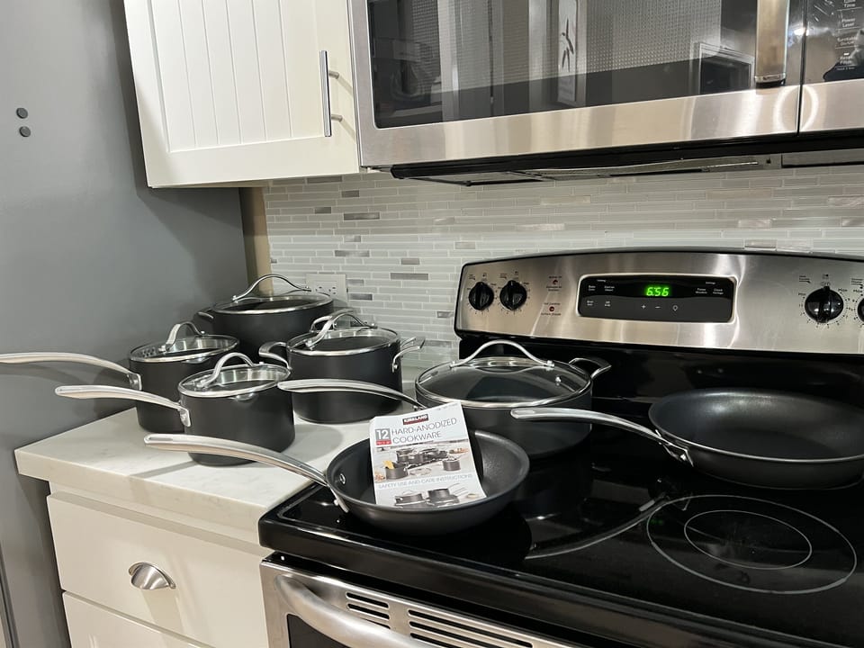 New pots and pans