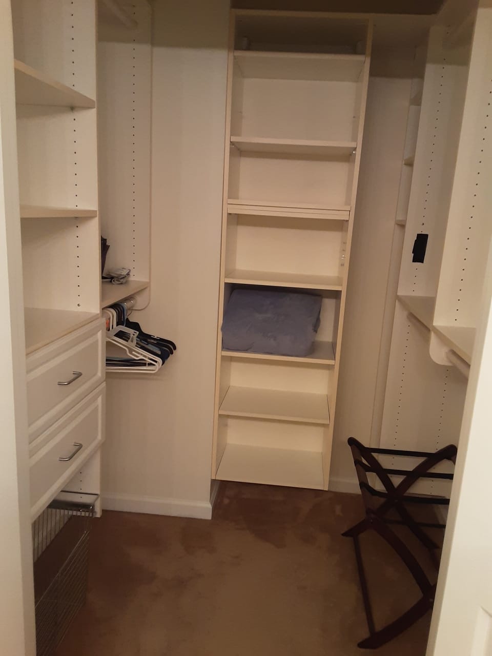 Master walk in closet