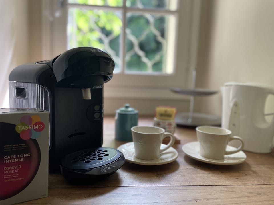 Complimentary espresso coffee