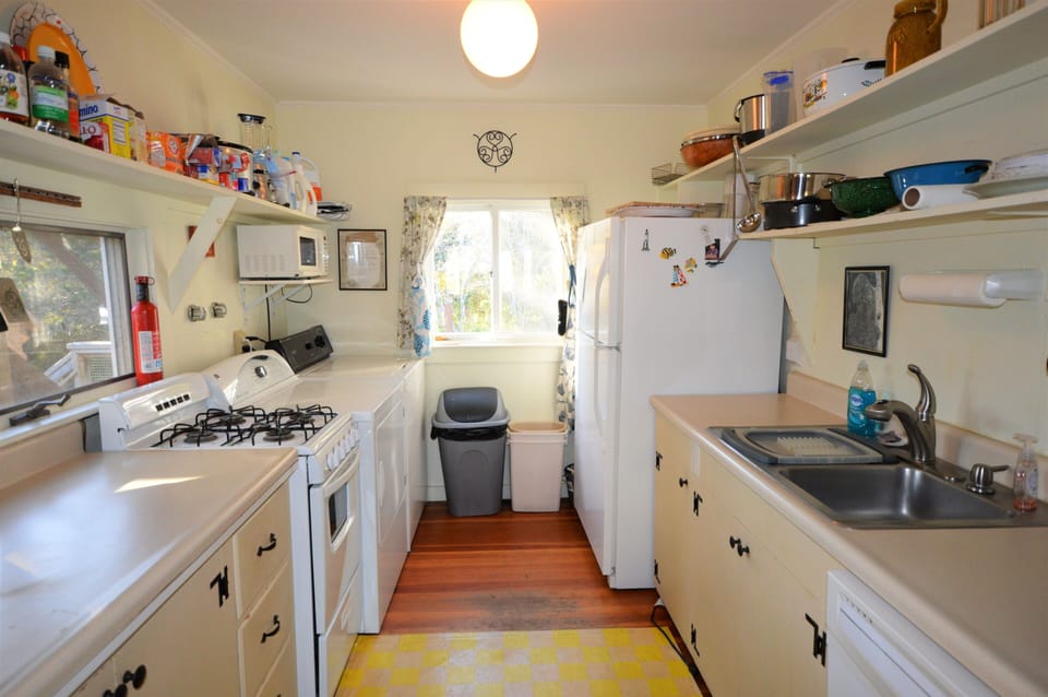 Simple,  well-equipped Kitchen Fresh paint and new appliances