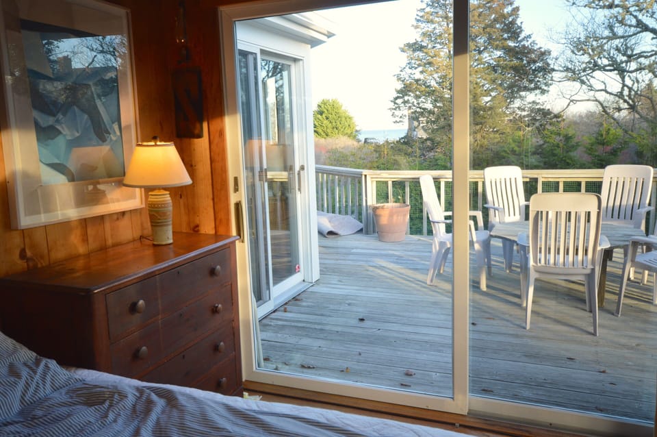 View of Ocean from King bedroom wide angle lens makes it look a little smaller