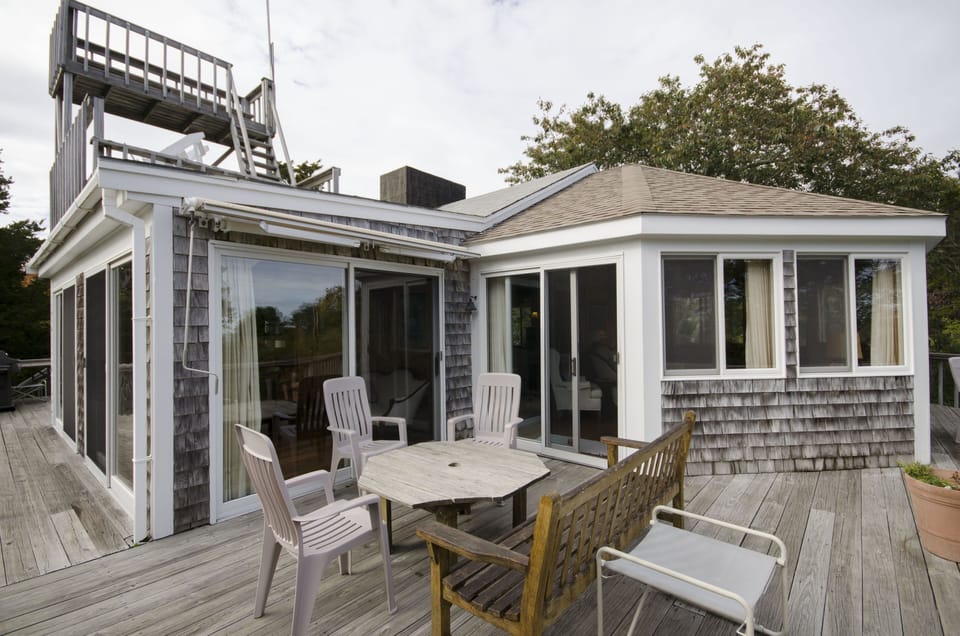 Large wrap-around deck to enjoy ocean breeze and stars
