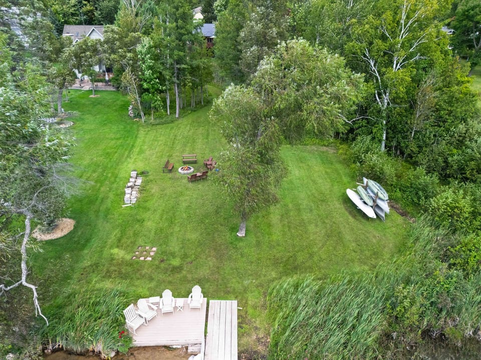 Aerial view of the property