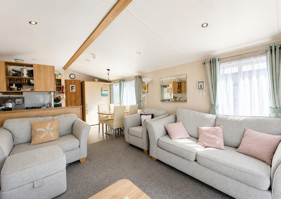 The cosy yet functional layout ensures a comfortable stay for your UK getaway.