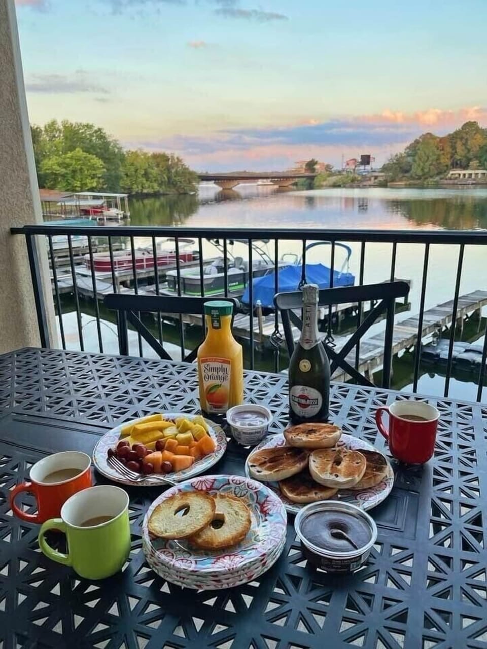 Enjoy breakfast from your private Balcony