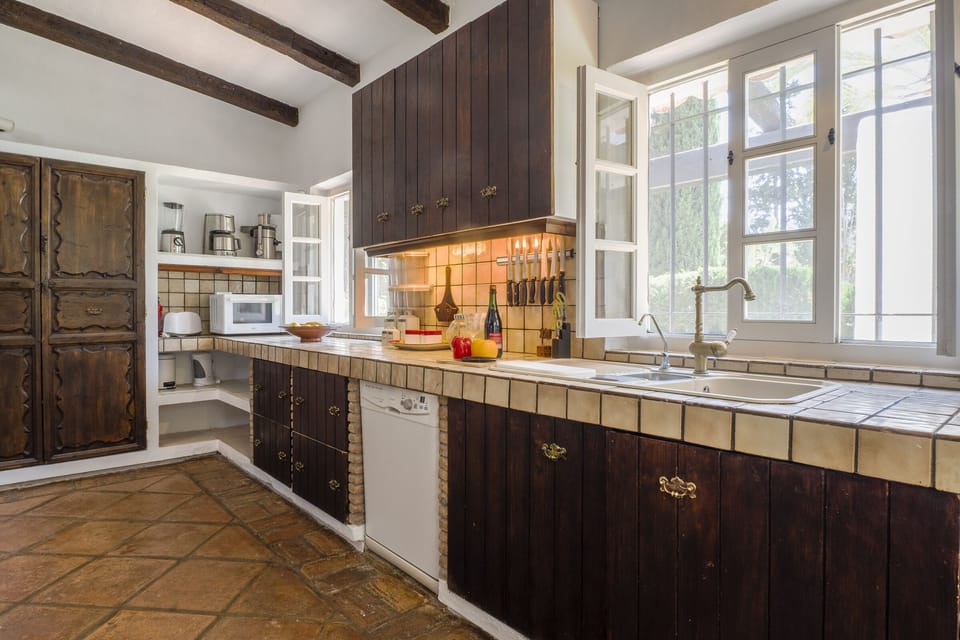 Kitchen near a second kitchen