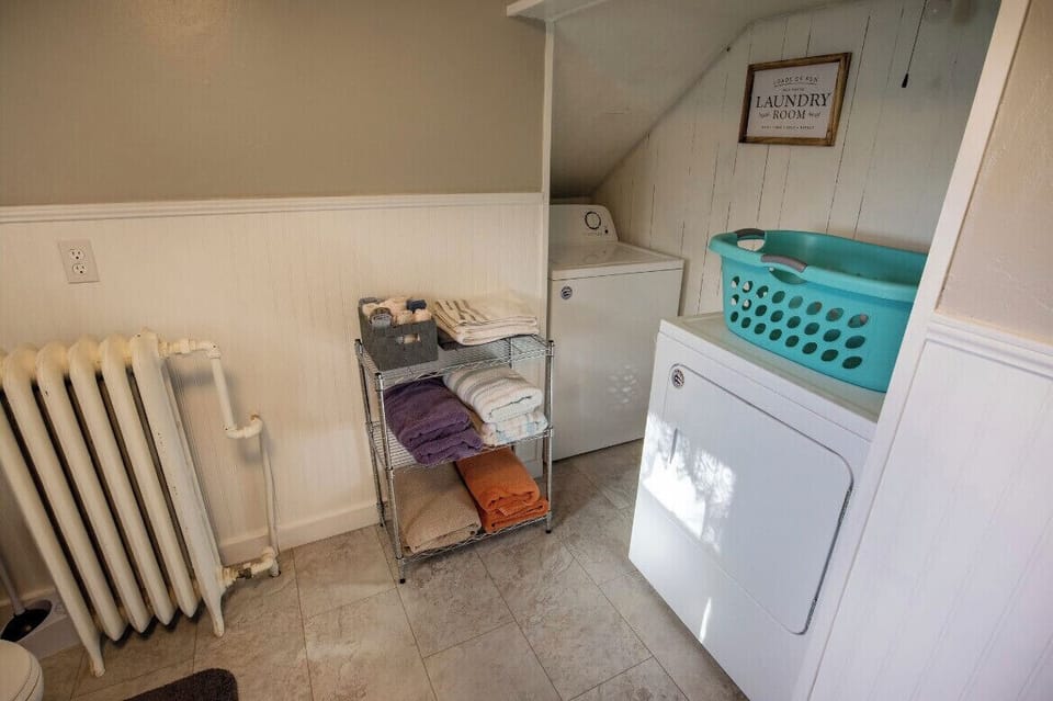 Washer & dryer available to guests.