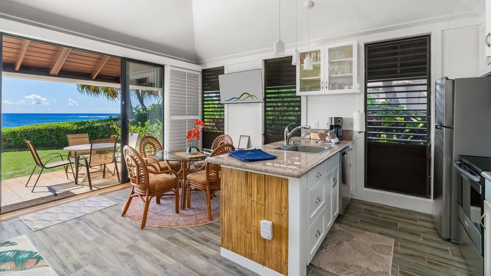Kiahuna Plantation #200 - Ocean View Kitchen & Dining - Parrish Kauai
