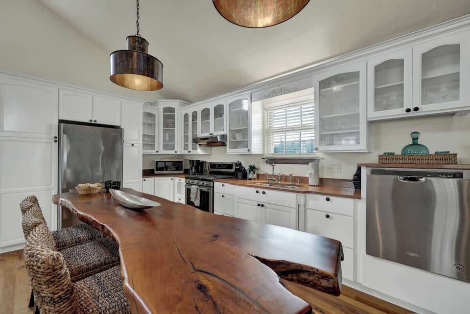 Beautiful reclaimed wood table.