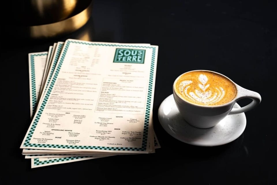 Come visit the cafe and bar below during your stay