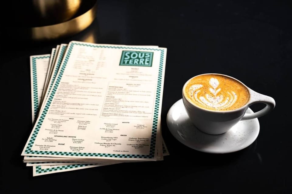 Come visit the cafe and bar below during your stay