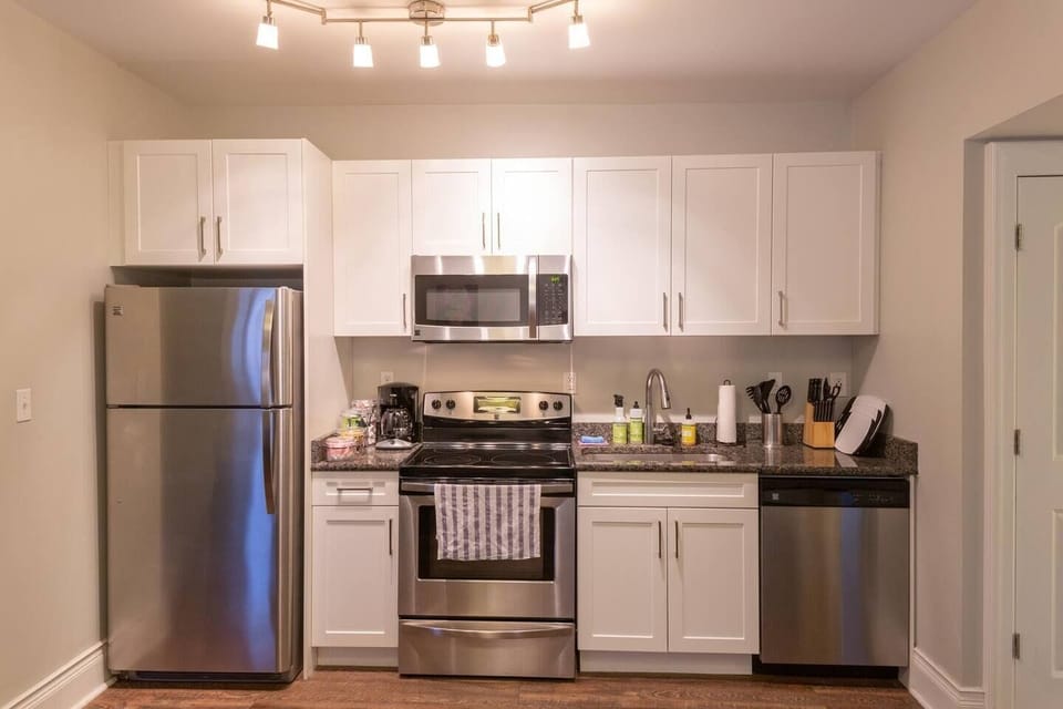 "We enjoyed our stay a great deal. The apartment was conveniently located to everything we wanted access to. Plus, the cafe downstairs was perfect for coffee and a quick breakfast to start the day. Can’t wait to visit again." -Chadman, 5 Star Review 