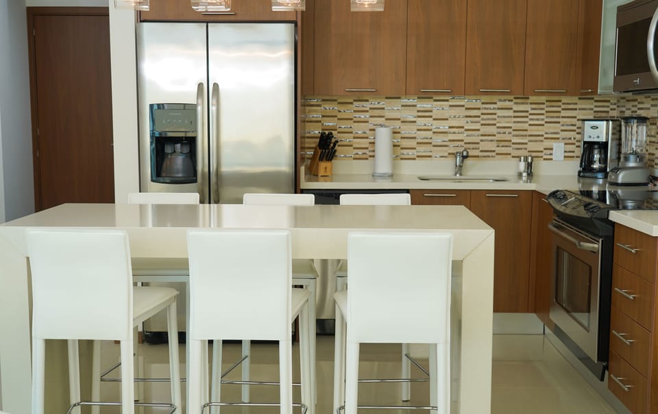 Dining and kitchen area