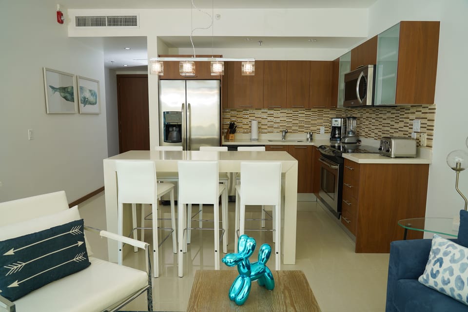 Dining and kitchen area