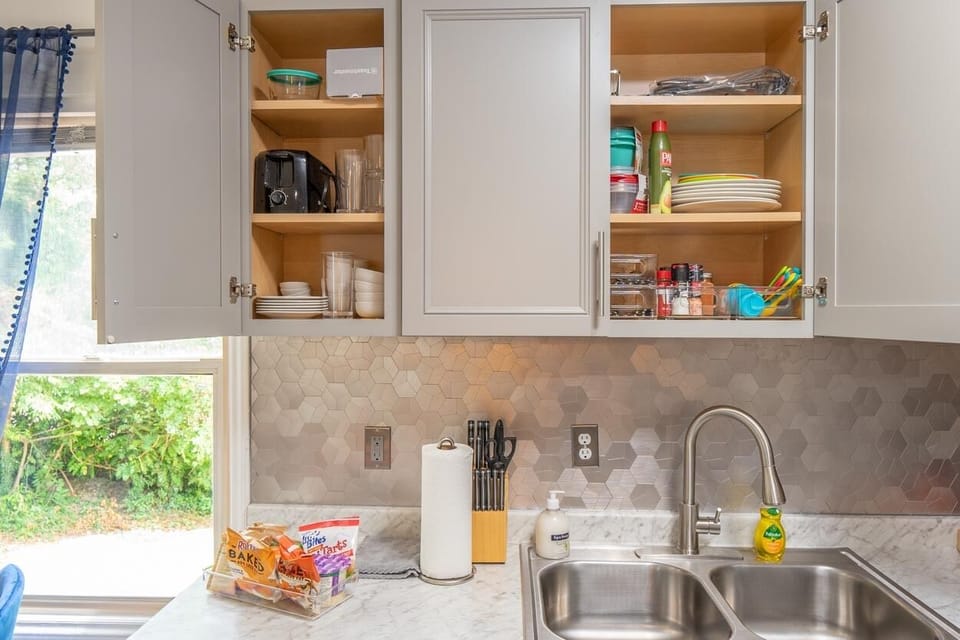 Stocked up kitchen with essentials 