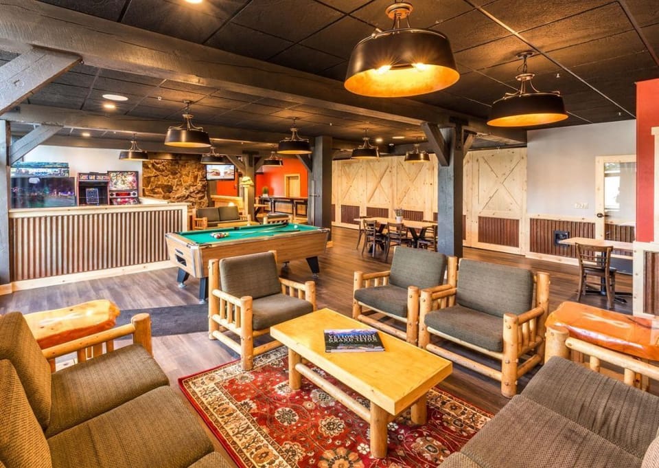 Kick back with friends for games, laughter, and lodge vibes.