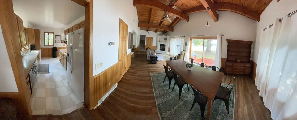 We recently painted the fire place!