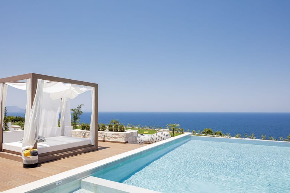 Spacious outdoor lounging area perfect for sunbathing or relaxation.