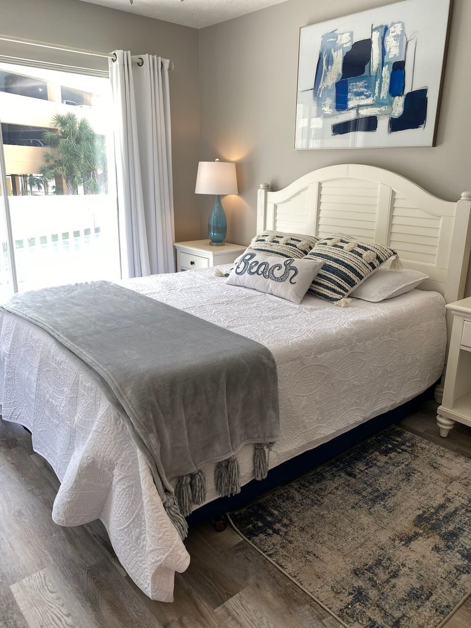 Master bedroom with balcony