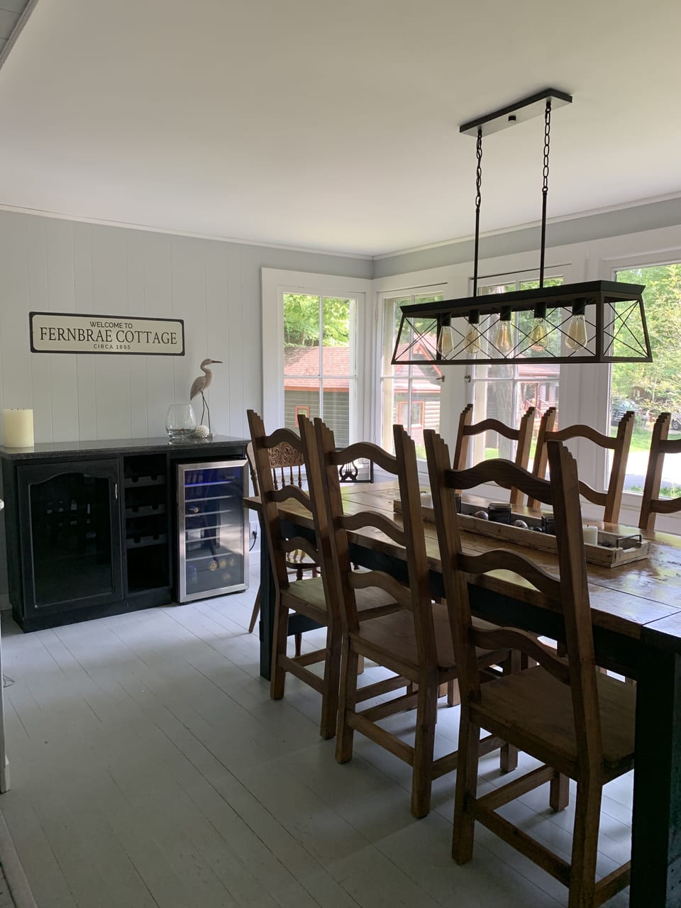 Dinning Room with Wine Fridge
