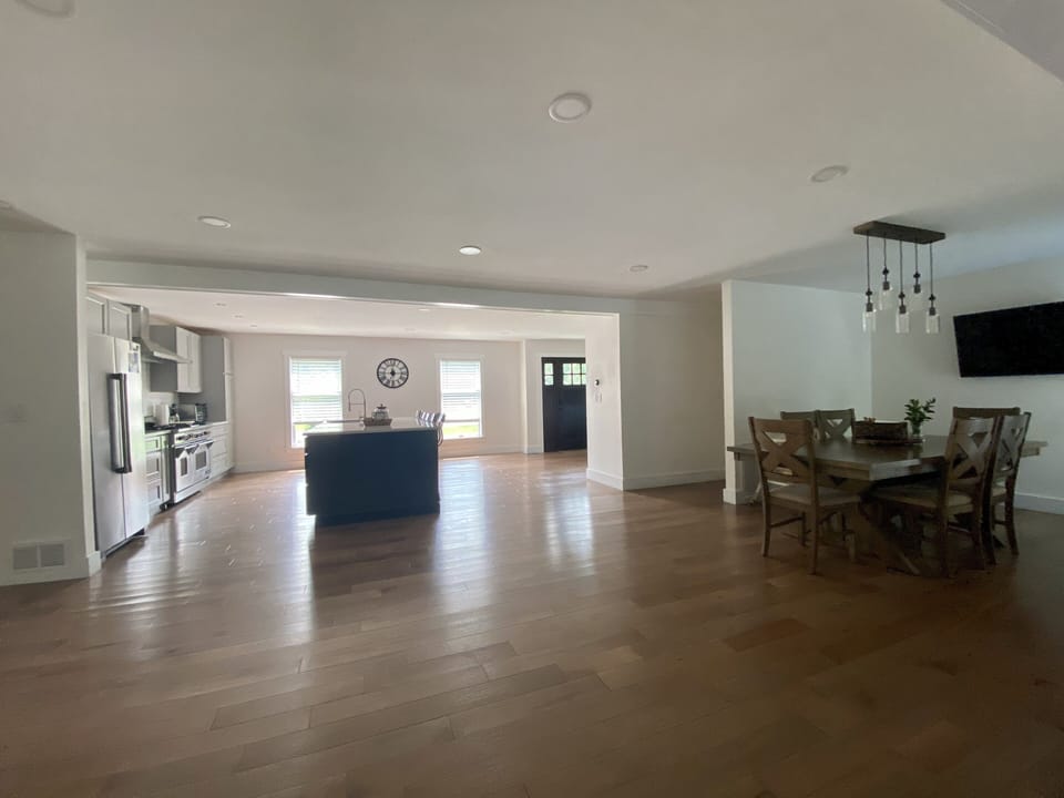 Open first floor layout