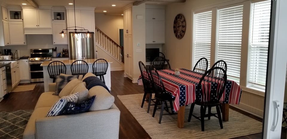 Dining area. Inserts can be added if needed.