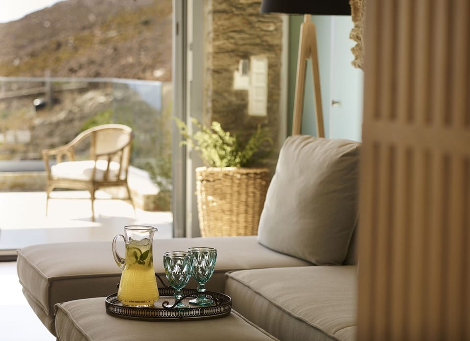 Pure comfort: Unwind in the cozy lounge of The Suite