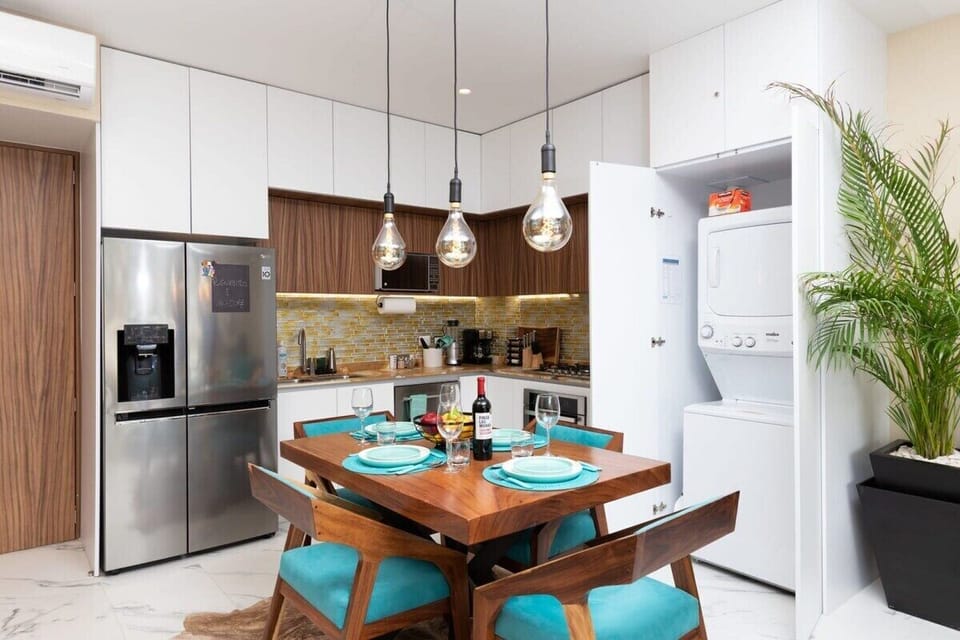 Dining Area Showing Laundry