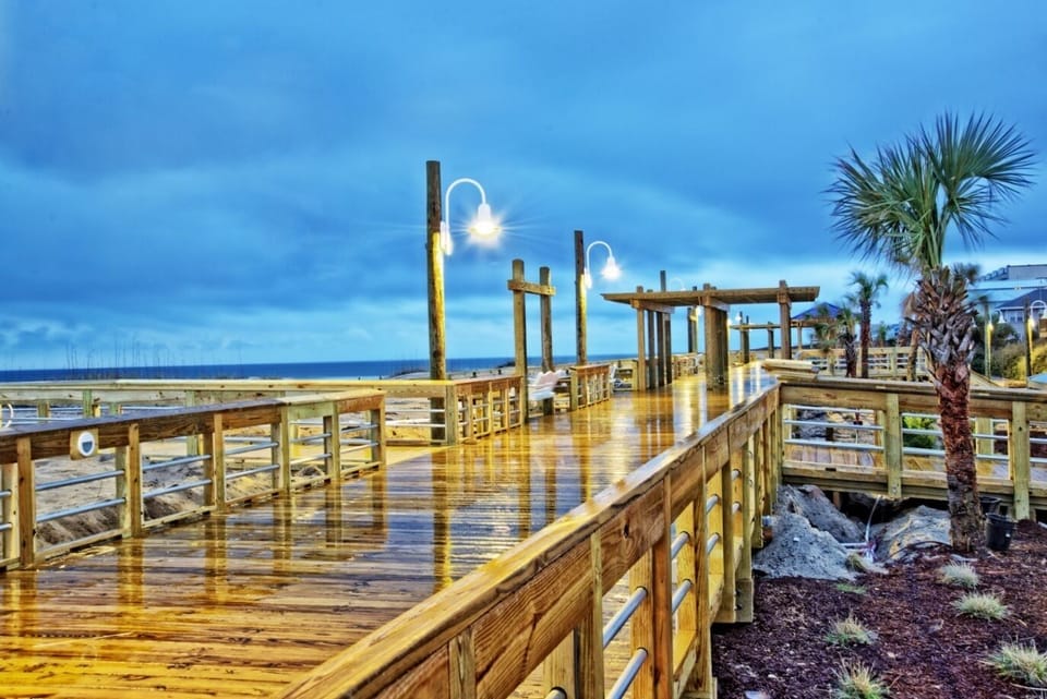 Carolina Beach boardwalk (1 mile away)