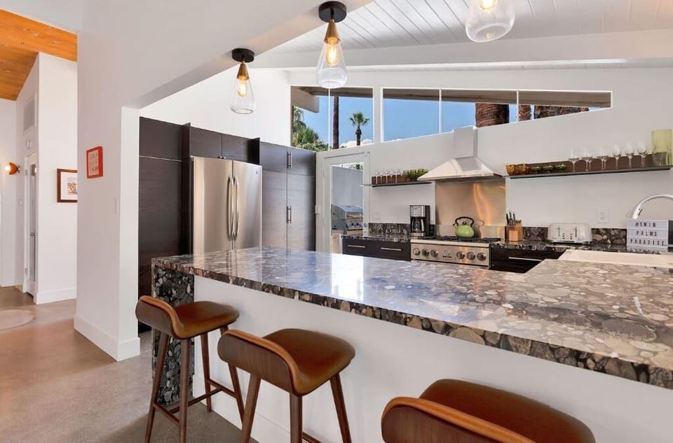 Fully-stocked kitchen